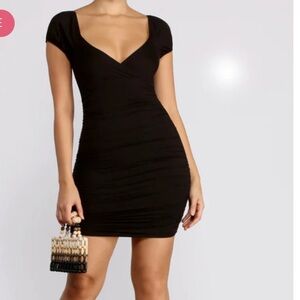 🌼SELLING IN BUNDLE ONLY 🌼Easy Does It Puff Sleeve Ruched Mini Dress.